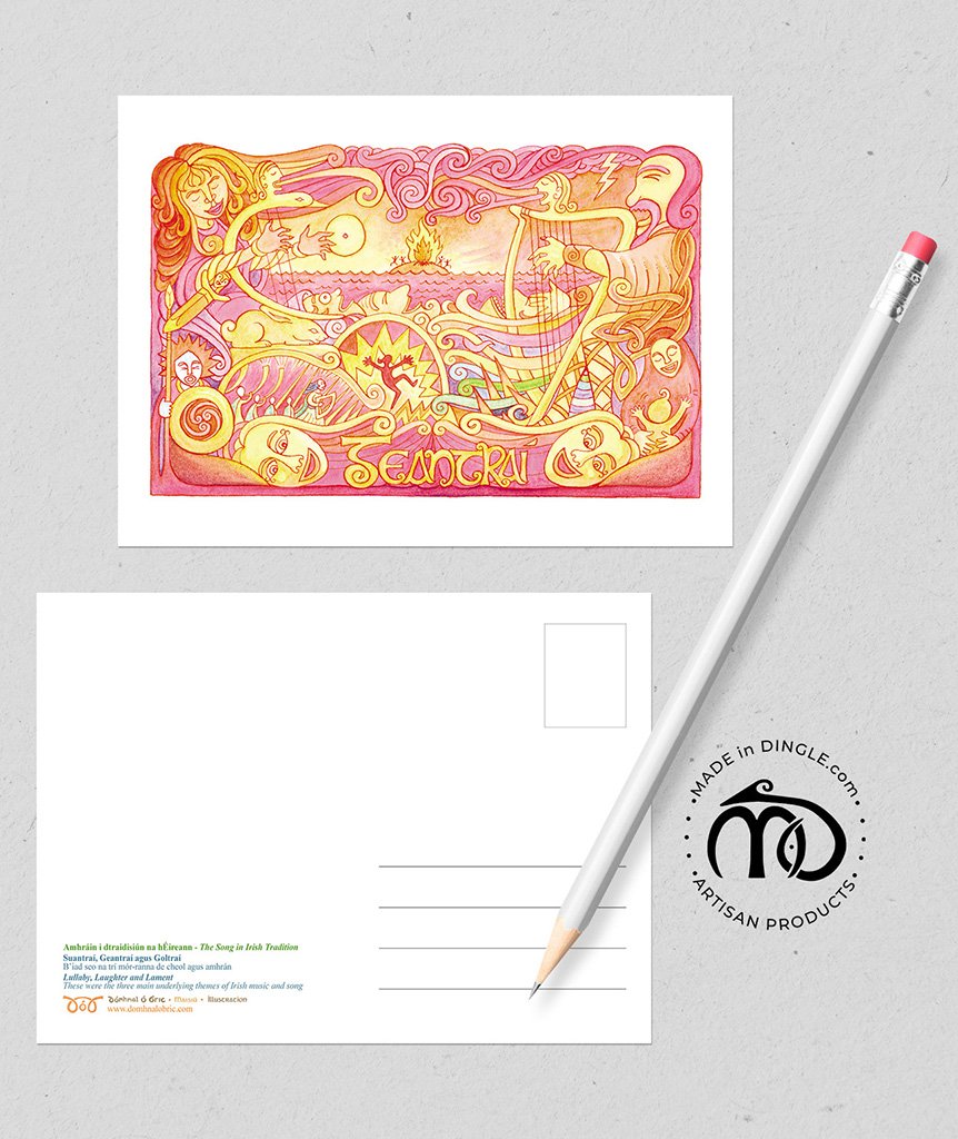 Geantraí Laughter Postcard