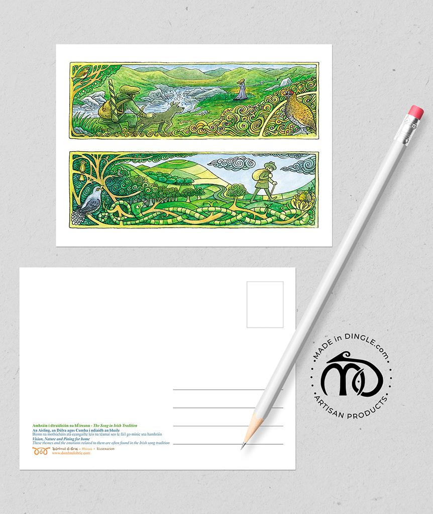 An Aisling, an Dúlra agus Cumha i ndiaidh an bhaile Postcard