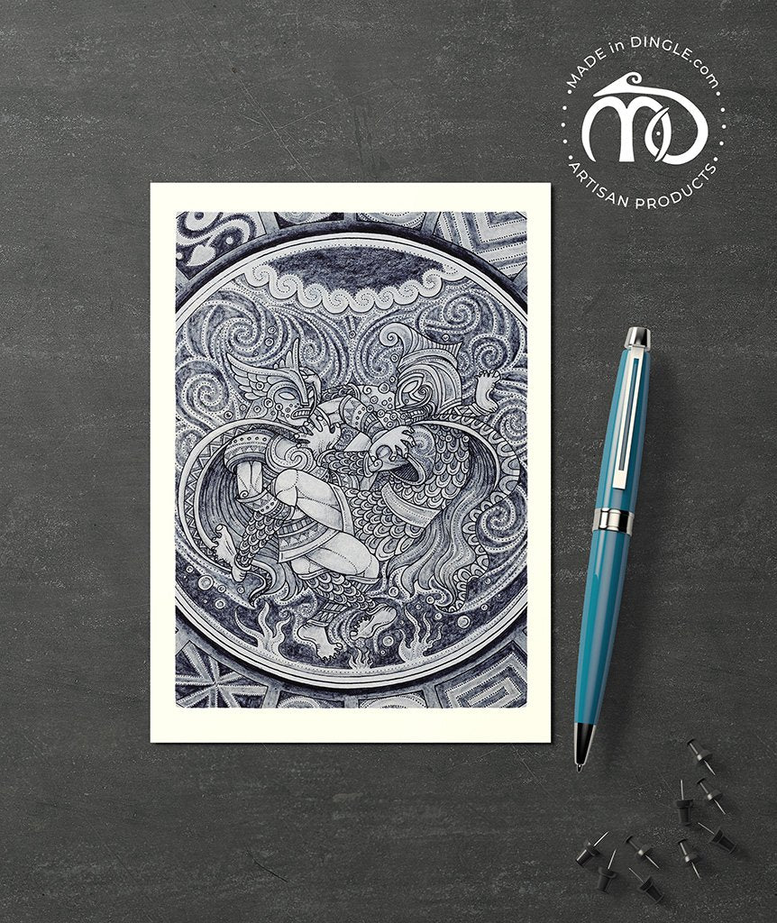 Goll v Dolar - Fighting in the sea Postcard