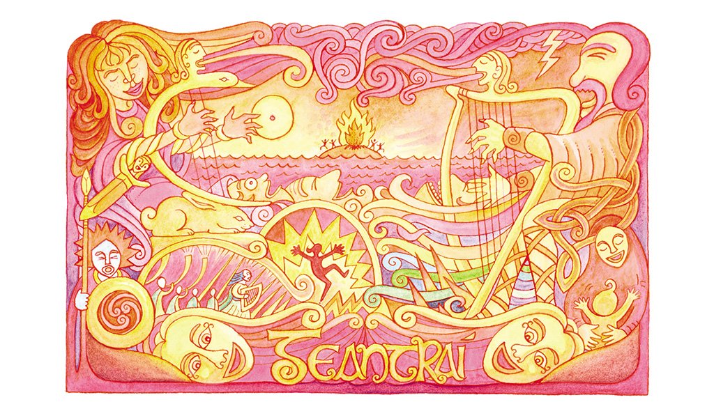 Geantraí Laughter Art Card