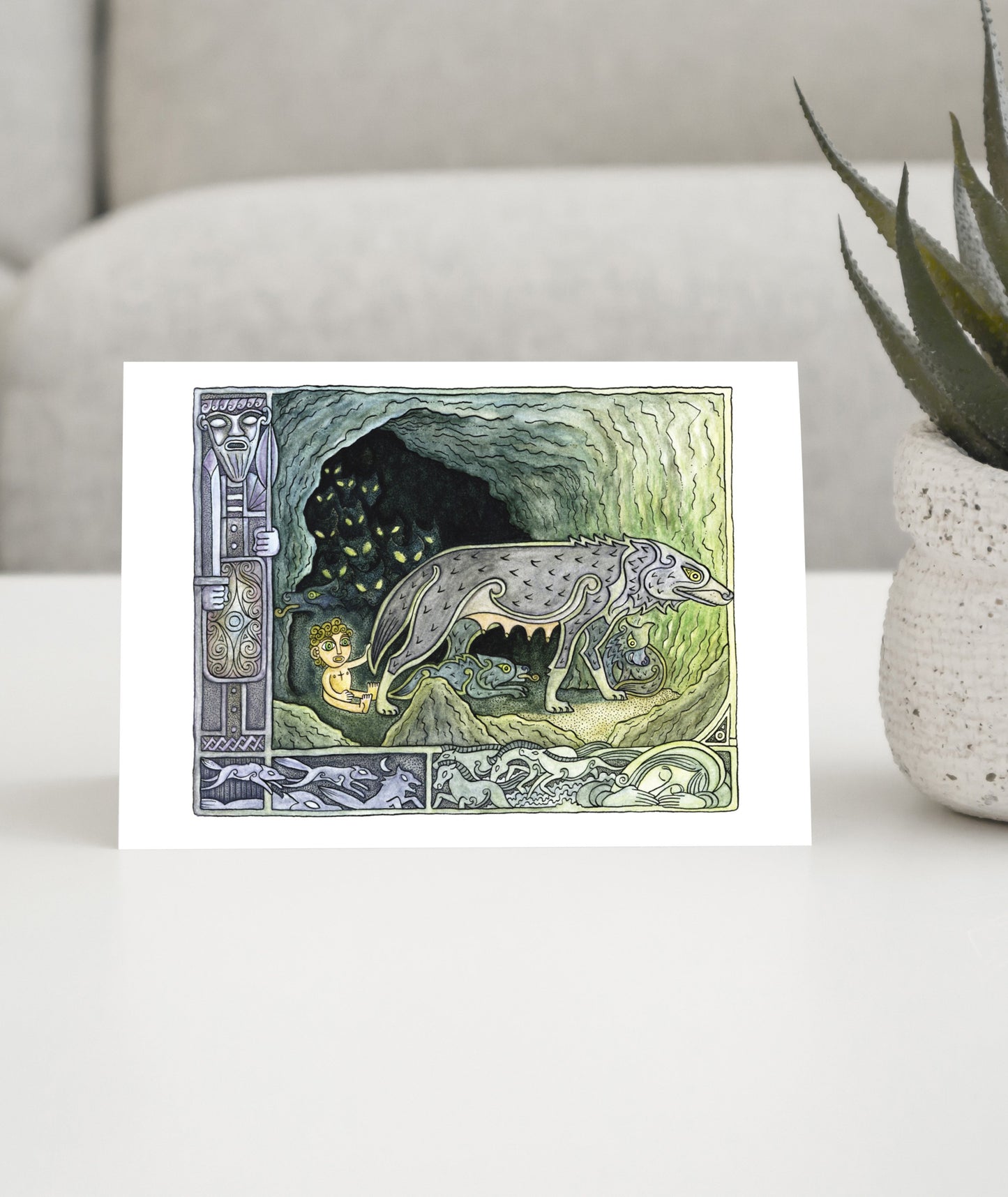 The Cave of Cormac Mac Airt Art Card